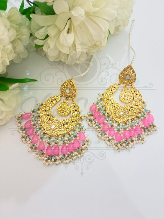 KUNDAN MULTI COLOR EARRING