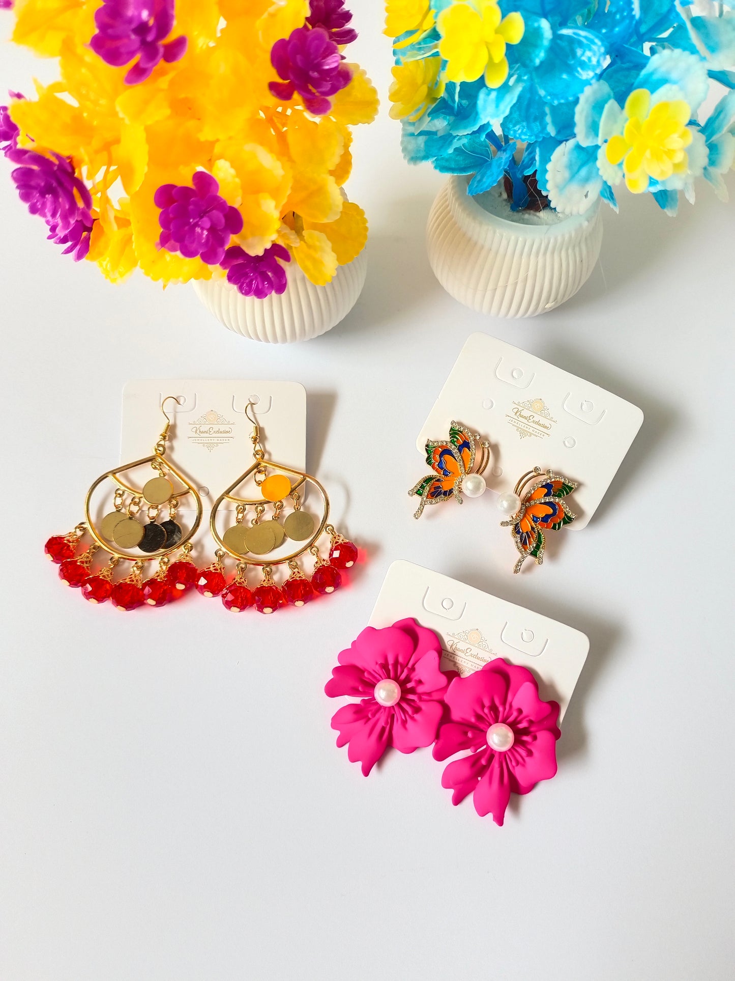 EID COLLECTION METAL MULTI DESING EARRINGS BUNDLES