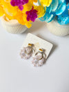 EID COLLECTION METAL WHITE PAREL EARRING