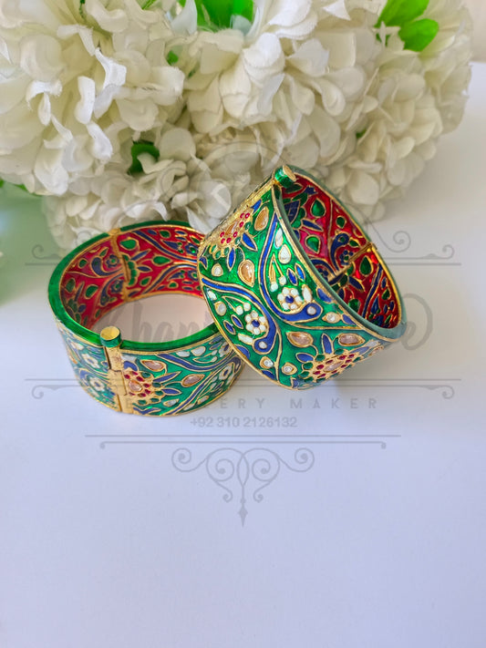 KUNDAN MULTI COLOR MENA BANGLE