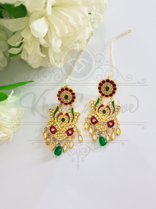 KUNDAN MULTI COLOR EARRING