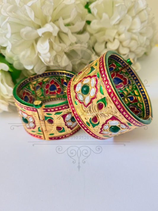 KUNDAN MULTI COLOR MENA BANGLE