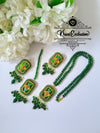 EID COLLECTION NOURATAN GREEN COLOR MALA SET