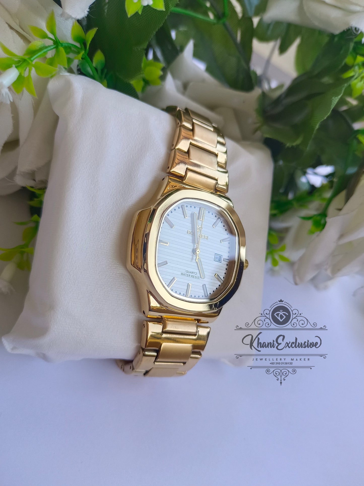 BOPHIERI WATCH GOLDEN CREAM DIAL