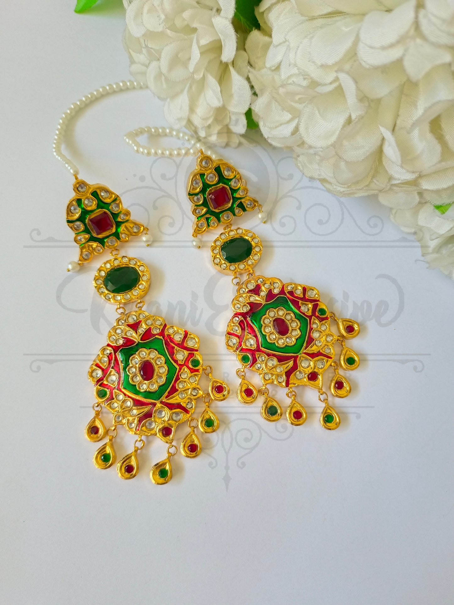 KUNDAN MULTI MENA EARRING