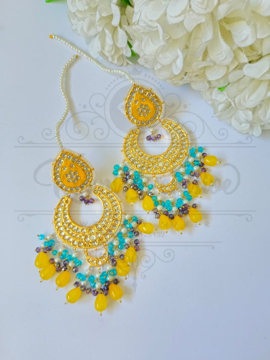 KUNDAN MULTI COLOR EARRING