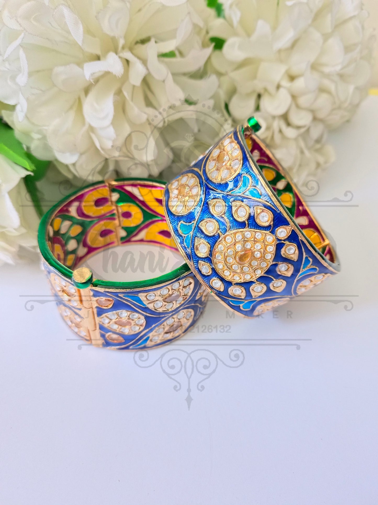 KUNDAN MULTI COLOR MENA BANGLE