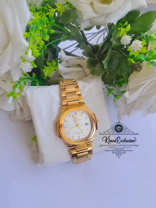 BOPHIERI WATCH GOLDEN CREAM DIAL