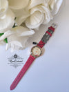 FEMALE RED STRAP WATCH