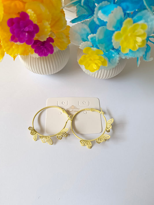 EID COLLECTION METAL WHITE PAREL BALI EARRING