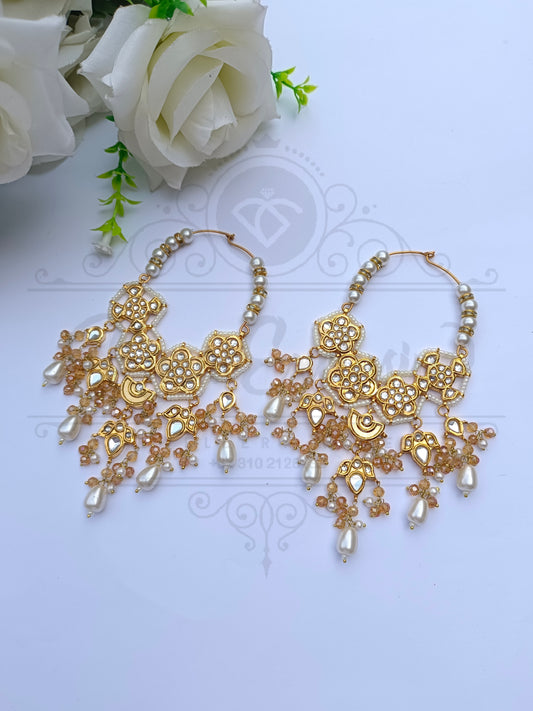 KUNDAN GOLDEN COLOR EARRING