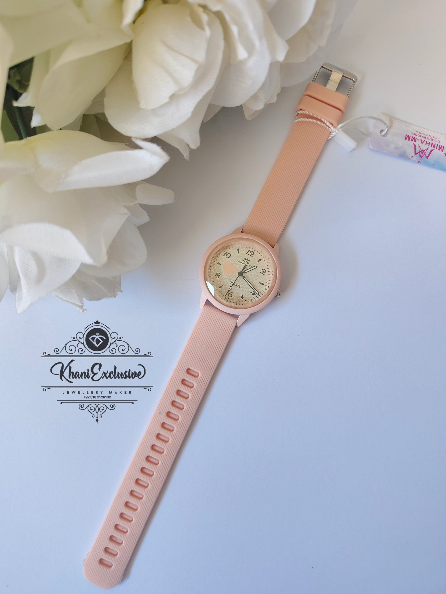 FEMALE PINK STRAP WATCH